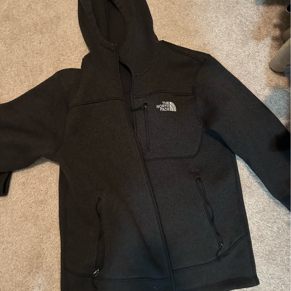 North face hooded fleece